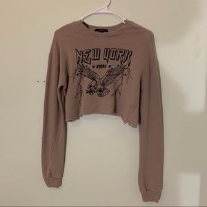 CLOSEST CLEANOUT F21 New York cropped sweater